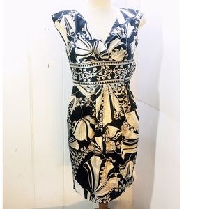 Maggy London Floral Sleeveless Dress Petite 4P